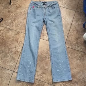 Roca Wear Sexy Since 1999 Striped Jeans Pants